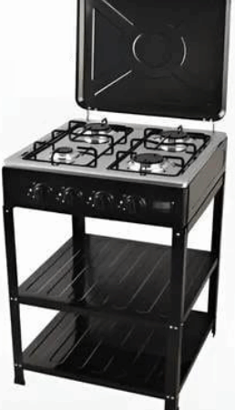 Cocina Cocinilla Encimera Gas 4 Quemadores Con Estantes